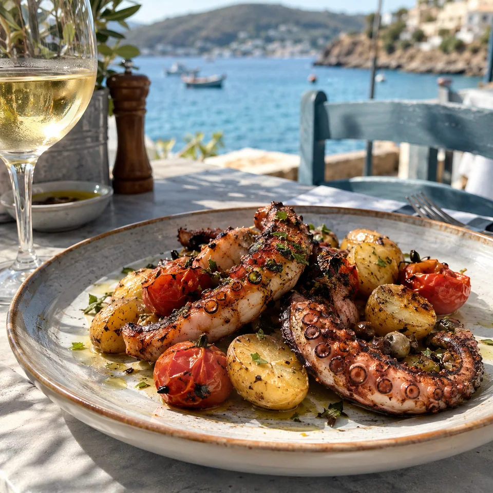 Grilled octopus